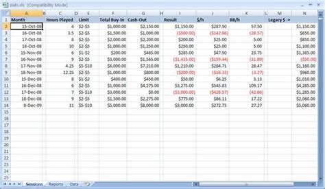 poker winnings tracker.